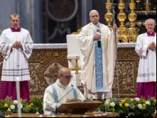O papa Leão XIV celebrou hoje (9) uma missa na basílica de São Pedro, no Vaticano, por ocasião do Jubileu da Santa Sé, um dos eventos planejados para o Ano Santo de 2025.