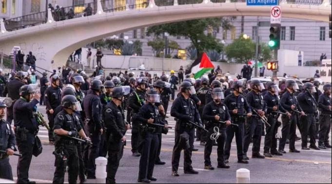 Mobilização da polícia de Los Angeles em 10 de junho de 2025 ?? 
