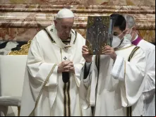 Papa Francisco na missa crismal.