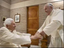 Papa Francisco e o Papa Emérito Bento XVI no último 20 de novembro.