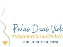 Logo Marcha virtual pelas duas vidas.