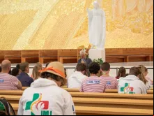Jovens em workshop no santuário de Fátima
