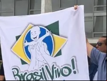 Bolsonaro em manifestação pró-vida em Brasilia