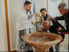 Batismo de José Lourenço na capela são Judas Tadeu. Foto: Marina Lopes