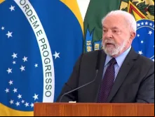 Lula ontem (31), no lançamento do Programa Escola em Tempo Integral. Foto: Captura de tela