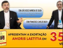 Apresentação da coletânea de vídeos sobre Amoris Laetitia. Imagem: Regional Sul 2 da CNBB