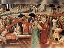 A Descoberta da Vera Cruz, por Agnolo Gaddi (1380) 