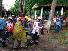 Local do acidente em Tapachula