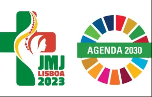 Logos da JMJ Lisboa 2023 e da Agenda 2030