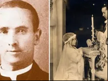 Padre Andrés Sola y Molist – O padre dá a comunhão a uma menina