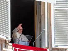 Papa Francisco durante a oração do Ângelus.