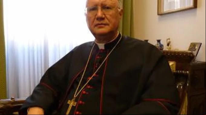 Archbishop_Claudio_Maria_Celli_at_his_office_in_the_Pontifical_Council_for_Social_Communications_CNA_Vatican_Catholic_News_1_17_11.jpg ?? 
