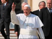 O Papa Francisco na audiência geral de hoje. Foto Petrik Bohumil