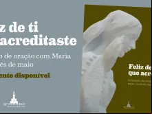 Banner do guia de oração para o mês de Maria