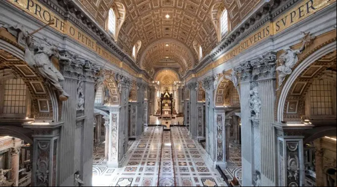 BasilicaDeSanPedroVaciaPorCoronavirus_12Marzo2020_VaticanMedia.jpg ?? 