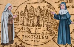 Beatas María Bwardy de Jesus Crucificado e María Alfonsina Ghattas. Imagem: Latin Patriarchate of Jerusalem