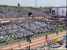 Multidão participou da beatificação de mártires em Chimbote.