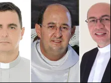 Pe. Juarez Delorto Secco, Pe. Francisco Cota de Oliveira e Pe. Amilton Manoel da Silva. Fotos: CNBB
