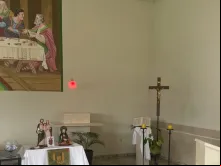 Capela Santa Luzia, em Cruzeiro do Oeste (PR) sem o sacrário devido o roubo