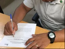 Candidato assina termo de compromisso em Fortaleza