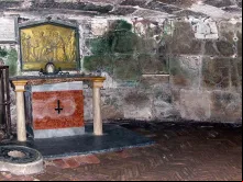 Interior do Cárcere Marmetino, em Roma.
