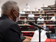 Cardeal Turkson no Hospital Gemelli.