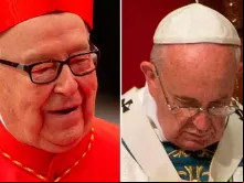 Cardeal Sergio Obeso - Papa Francisco. Créditos: Daniel Ibáñez (ACI) - Vatican Media