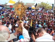 Imagem da visita dos bispos a Masaya em junho de 2018.