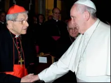 Cardeal Giovanni Coppa com o Papa Francisco. Foto. L'Osservatore Romano