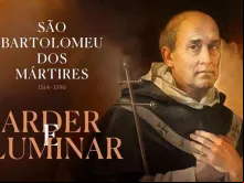 Cartaz comemorativo da canonização.