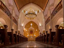 A catedral maronita de Aleppo após sua reconstrução.
