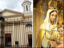Catedral Nossa Senhora da Paz - Virgem Nossa Senhora da Paz e o Menino Jesus antes do ataque. Crédito: Eclessia.Info