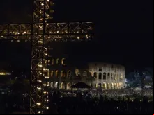 Via-Sacra no Coliseu romano.