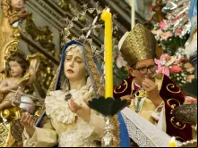 Coroação de Nossa Senhora na catedral de São João Del Rei