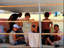 Refugiados no Iraque.