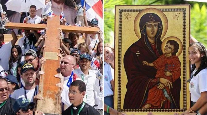 CruzPeregrina_IconoSalusPopulisRomani_FacebookJMJ_231117.jpg ?? 
