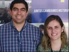 Dante Aragón e Clara Matuque, membros de Reconciliatio.