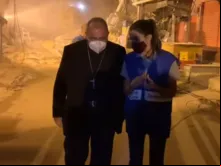 Dom Orani Tempesta visita local onde prédio desabou 