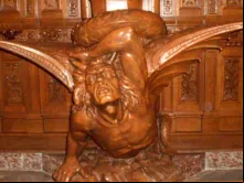 Escultura do diabo na Catedral de Arequipa, no Peru. Crédito: Yierteger21