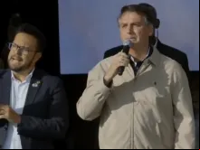 Bolsonaro faz discurso durante evento 