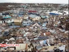 Bahamas após a agem do furacão Dorian. Crédito: Captura de Vídeo