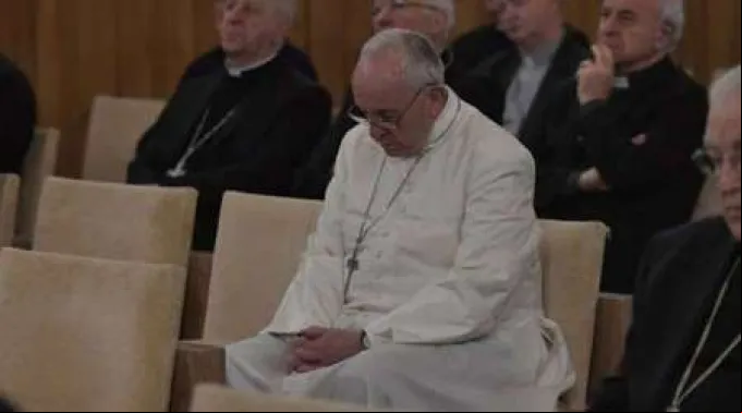 EjerciciosespiritualesPapaCuria_VaticanMedia_270219.jpg ?? 
