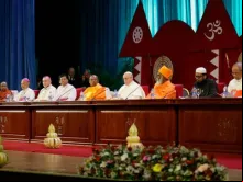 Papa Francisco no encontro inter-religioso.