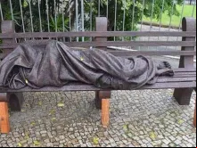 Estátua de Jesus sem-teto 