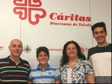 Fadi, Rim e seus dois filhos.