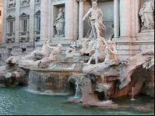 Fontana di Trevi, em Roma.