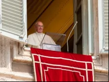 Papa Francisco durante o Ângelus.