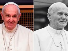 Papa Francisco e São João Paulo II