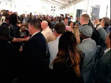 Reunião do Papa com cidadãos sem-teto em Washington.