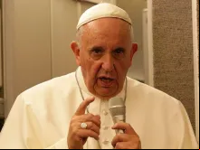Papa Francisco no voo papal 
